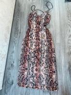 Leuke panter tijger print jurk bruin maat s/m, Kleding | Dames, Jumpsuits, Verzenden, Zo goed als nieuw, Maat 38/40 (M), Bruin