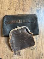 Brocante tasje en portemonnee, Antiek en Kunst, Ophalen of Verzenden