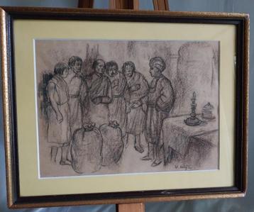 Willem Klijn (1892-1961) - Potloodtekening - 1950 beschikbaar voor biedingen