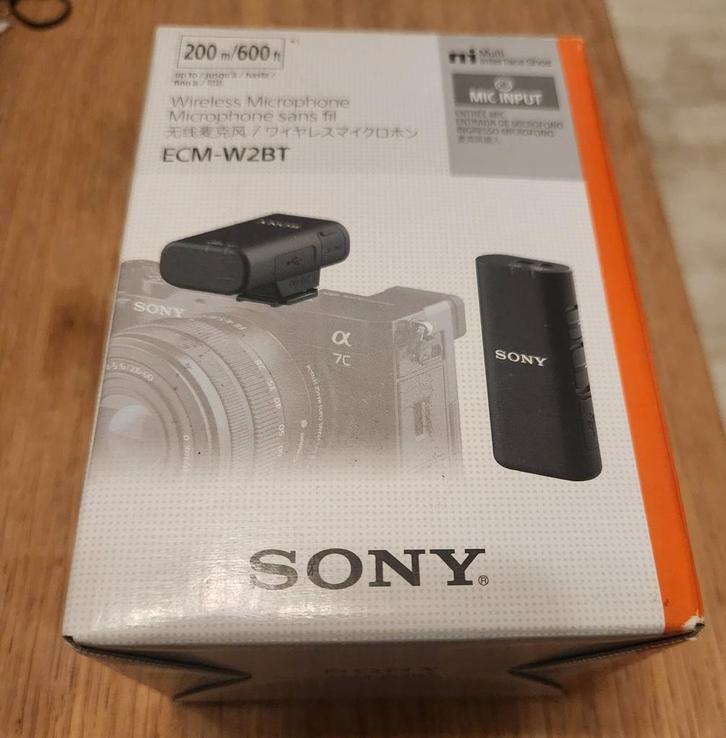 Sony ECM-W2BT Draadloze Microfoon, Audio, Tv en Foto, Professionele Audio-, Tv- en Video-apparatuur, Nieuw, Audio, Ophalen of Verzenden