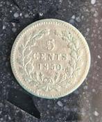 5 cent Nederland 1850 Willem III  zeldzame zilveren munt!, Ophalen of Verzenden, Koning Willem III, Zilver