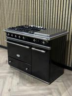 Luxe Lacanche Zwart + Teppanyaki + Hete Lucht, Witgoed en Apparatuur, Fornuizen, Ophalen of Verzenden, Grill, Gas, 4 kookzones