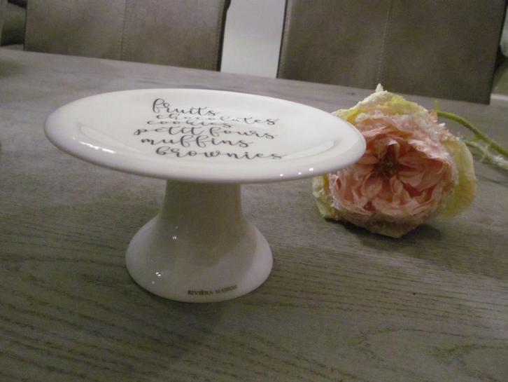 Riviera Maison Mini Cake Standaard, Huis en Inrichting, Keuken | Servies, Zo goed als nieuw, Overige typen, Overige stijlen, Keramiek