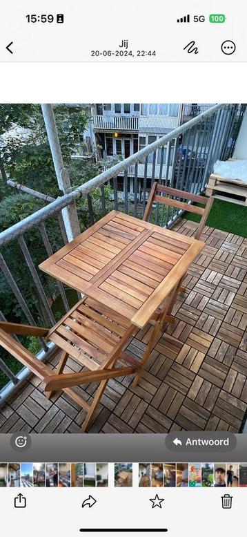 Terras / balkon tegels Acacia Hout beschikbaar voor biedingen