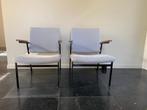 2 Dutch Design fauteuils, Huis en Inrichting, Fauteuils, Ophalen, Gebruikt, Metaal, Minder dan 75 cm