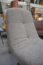 Luxe fauteuil Lush Jess design metaal stof draaibaar naturel, Huis en Inrichting, Fauteuils, Ophalen, Zo goed als nieuw, Metaal