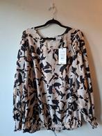 Kaffe Curve blouse maat: 44 NIEUW twv €69.95, Kaffe Curve, Beige, Maat 42/44 (L), Nieuw