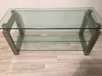 glas tafel, Huis en Inrichting, Ophalen, 50 tot 75 cm, Vierkant, 100 tot 150 cm