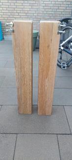 Zware eiken tafelpoten, Huis en Inrichting, Ophalen, Rond, 50 tot 100 cm, 50 tot 100 cm