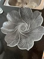 Glazen schaal bloem, Ophalen, Zo goed als nieuw, Rond, Glas