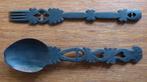 houten vork en lepel, Ophalen of Verzenden