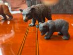 Schleich Zwarte Beer met Jong - Nieuwstaat, Verzamelen, Beelden en Beeldjes, Ophalen of Verzenden, Zo goed als nieuw, Dier