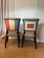 2 x design eetkaner stoeljes, Huis en Inrichting, Stoelen, Ophalen, Gebruikt, Design, Twee