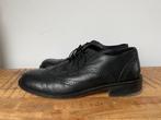 Sir jones zwart leren nette lage brogues veterschoenen 44, Zwart, Ophalen of Verzenden, Zo goed als nieuw, Sir Jones