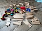 Houten treinbaan met heel veel onderdelen, Kinderen en Baby's, Speelgoed | Houten speelgoed, Ophalen, Zo goed als nieuw