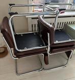 Eetkamerstoelen, Huis en Inrichting, Stoelen, Overige materialen, Gebruikt, Bruin, Ophalen of Verzenden