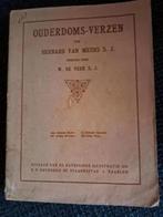 Bernard van Meurs s.j. - OUDERDOMS-VERZEN (1915), Boeken, Gedichten en Poëzie, Ophalen of Verzenden, Zo goed als nieuw