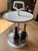 Witte Flair cocktail bar, bijzettafel, 45 tot 60 cm, Rond, Ophalen of Verzenden, Zo goed als nieuw