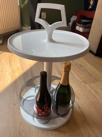 Witte Flair cocktail bar, bijzettafel  beschikbaar voor biedingen