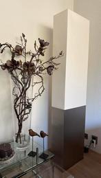Vloerlamp met stoffen kap, Huis en Inrichting, Lampen | Vloerlampen, Ophalen, Gebruikt, Design - retro, Metaal