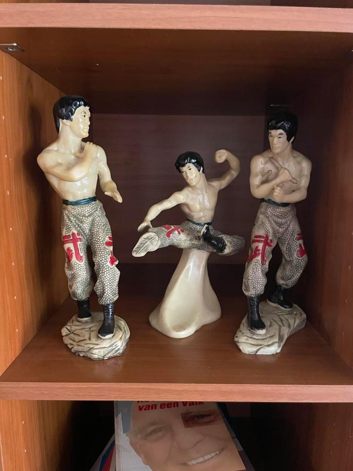 Bruce Lee Beelden Set - 3 Stuks, Onbeschadigd en Netjes Bewa, Antiek en Kunst, Kunst | Beelden en Houtsnijwerken, Verzenden