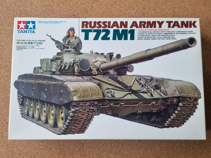 Tamiya 35160 T72 M1 1:35 is aan begonnen, Hobby en Vrije tijd, Modelbouw | Auto's en Voertuigen, Gebruikt, Tank, 1:32 tot 1:50
