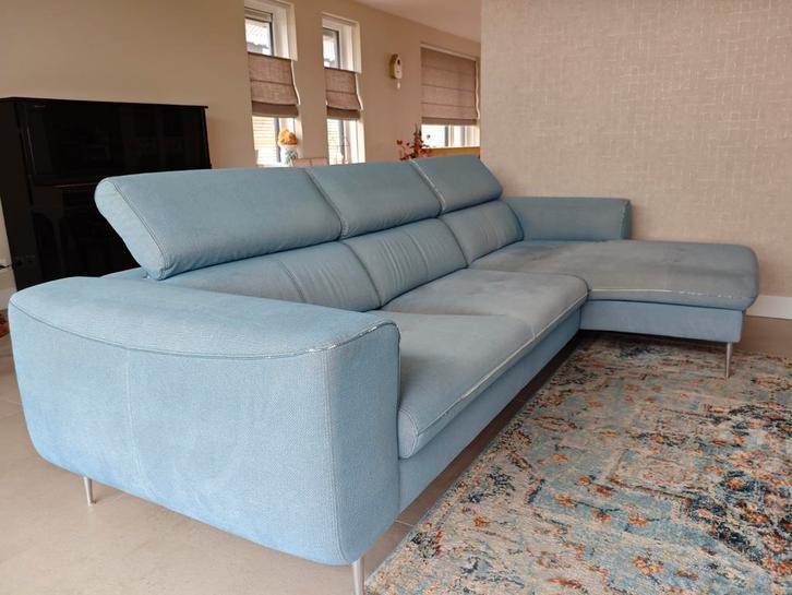 GRATIS Driezitsbank met chaise longue, Huis en Inrichting, Banken | Sofa's en Chaises Longues, Ophalen
