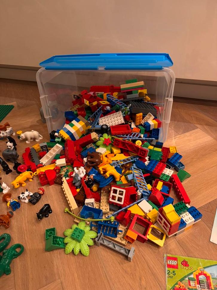 Groot doos Duplo, Kinderen en Baby's, Speelgoed | Duplo en Lego, Zo goed als nieuw, Duplo, Complete set, Ophalen of Verzenden