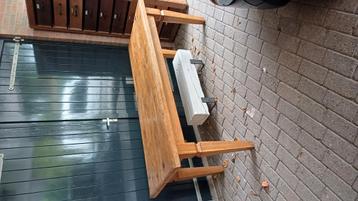 Massief eiken eettafel 192 x 76. hoogte: 78 beschikbaar voor biedingen