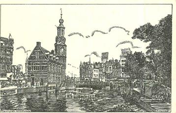 (381-051-003) Amsterdam Munttoren beschikbaar voor biedingen