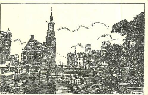 (381-051-003) Amsterdam Munttoren, Verzamelen, Ansichtkaarten | Nederland, Noord-Holland, Verzenden