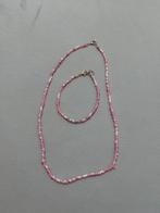 Ketting + armband, Ophalen of Verzenden, Nieuw, Overige materialen, Met bedels of kralen