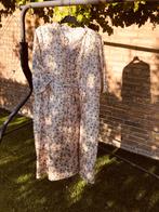 DAMES JURK, Women Elegant Dress with Floral Print, Beige, Maat 42/44 (L), Nieuw, Ophalen of Verzenden