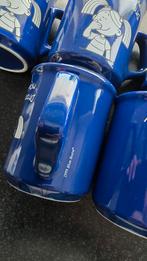Blauwe mokken van Blue Band, Huis en Inrichting, Keuken | Servies, Gebruikt, Verzenden, Overige stijlen, Kop(pen) en/of Schotel(s)
