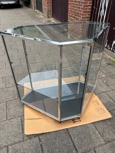 2 luxe Vitrinekasten in prima staat., Huis en Inrichting, Kasten | Vitrinekasten, Zo goed als nieuw, Minder dan 100 cm, 50 tot 100 cm