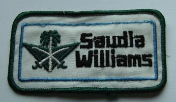 F1 saudia williams patch badge opnaai embleem vintage beschikbaar voor biedingen