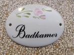 Vintage Badkamer Deurbordje, Ophalen of Verzenden, Nieuw