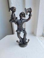 Bronzen beeld Corry Ammerlaan clown met kind, Antiek en Kunst, Ophalen of Verzenden, Brons