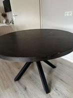 Eettafel Bressano Zwart, Ophalen, Zo goed als nieuw, Rond, 100 tot 150 cm