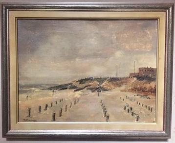 Schilderij Strand Camperduin Schoorl Groet Hargen Rezelman  beschikbaar voor biedingen