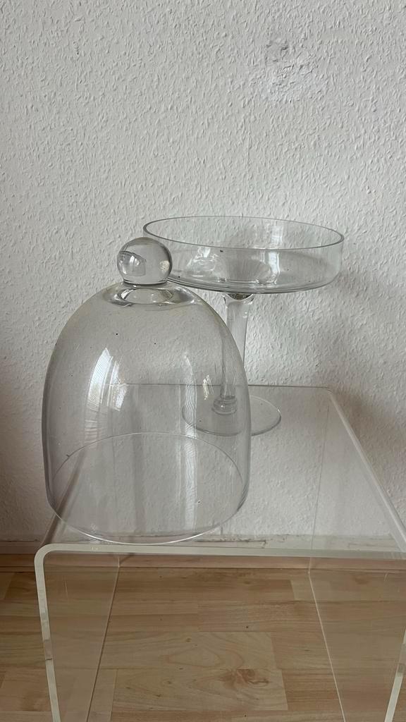 Glazen stolp / taarthouder, Huis en Inrichting, Keuken | Keukenbenodigdheden, Zo goed als nieuw, Ophalen of Verzenden