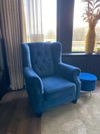 Blauwe Fauteuil in Topconditie, Ophalen, Zo goed als nieuw, Stof, 75 tot 100 cm