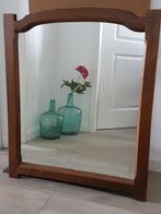 Spiegel in eiken lijst, Antiek en Kunst, Ophalen, Rechthoekig, 50 tot 100 cm, Minder dan 100 cm