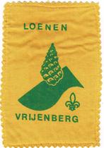 scouting oud kampeerterrein embleem VRIJENBERG - LOENEN, Verzamelen, Scouting, Ophalen of Verzenden, Gebruikt, Embleem, Speld of Insigne