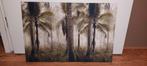 Palmbomen schilderij op stof/canvas, Ophalen, Zo goed als nieuw, Schilderij