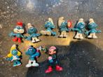9x Oude schleich smurfen 1965-1989, Ophalen of Verzenden, Gebruikt, Verschillende Smurfen