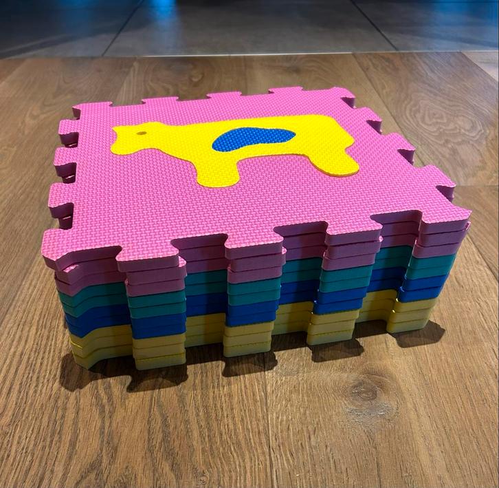 Speel Tegels met Dieren, Kinderen en Baby's, Speelgoed | Speelkleden, Zo goed als nieuw, Ophalen of Verzenden