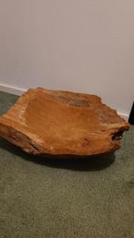 Houten schaal, Ophalen, Gebruikt, Rond, Hout