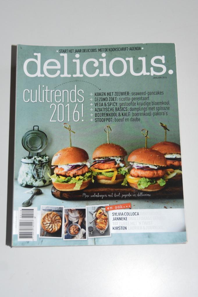 Delicious 2016 tijdschrift incl. Kerst nummer, Boeken, Tijdschriften en Kranten, Zo goed als nieuw, Damesbladen, Ophalen of Verzenden