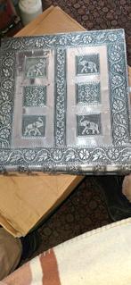 Decoratieve zilverkleurige sieradendoos, Minder dan 50 cm, Gebruikt, Overige materialen, Minder dan 50 cm